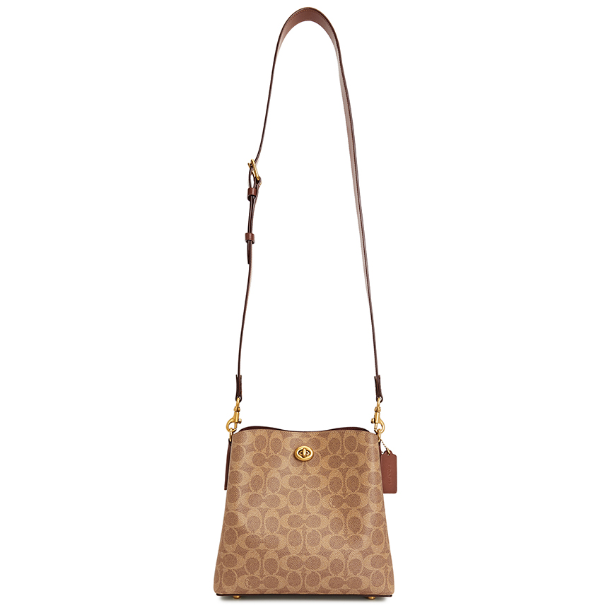 코치(COACH) 시그니처 윌로우 버킷 여자 토트겸숄더백 C3890 B4 TAN RUST