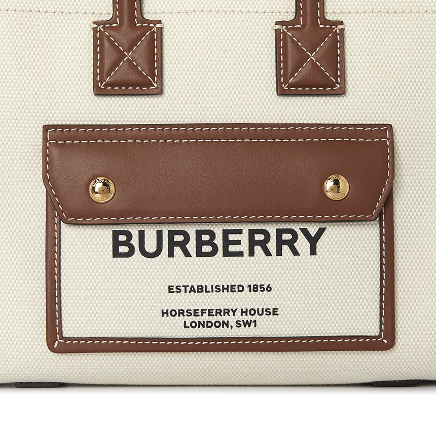버버리(BURBERRY) 미니 투톤 여자 프레야백 MN NEW TOTE 8044143