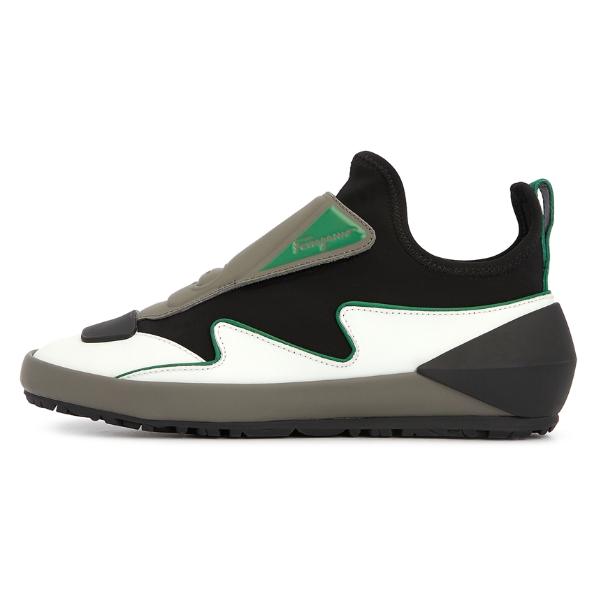 페라가모(FERRAGAMO) 간치니 여자 삭스 스니커즈 NILE NERO 0748891