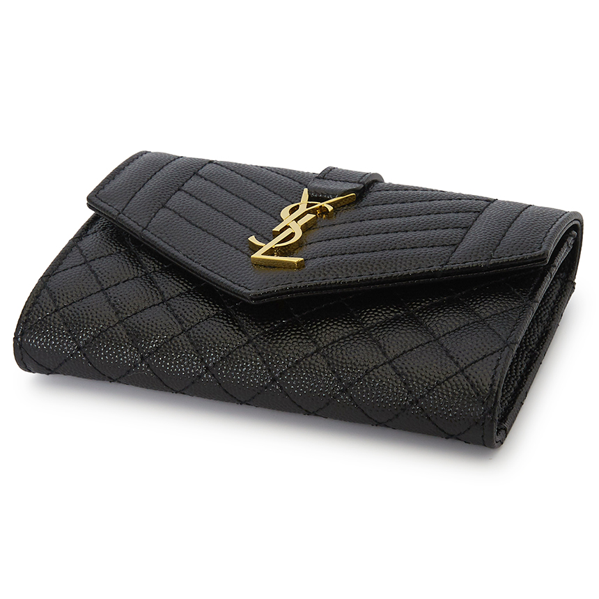 생로랑(SAINT LAURENT PARIS) 생로랑 여성 마틀라세 반지갑 651026 BOW91 1000 651026 BOW91 1000