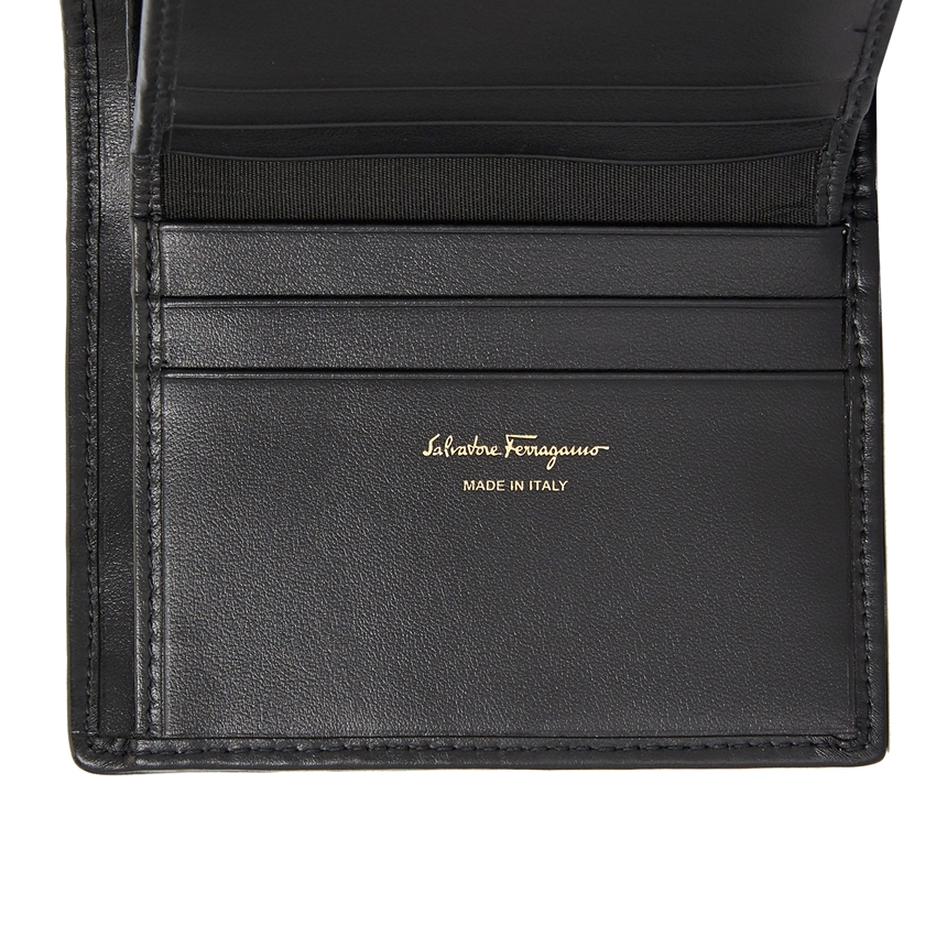 페라가모(FERRAGAMO) 퀼티드 간치니 여자 반지갑 22 D339 NERO 0695499