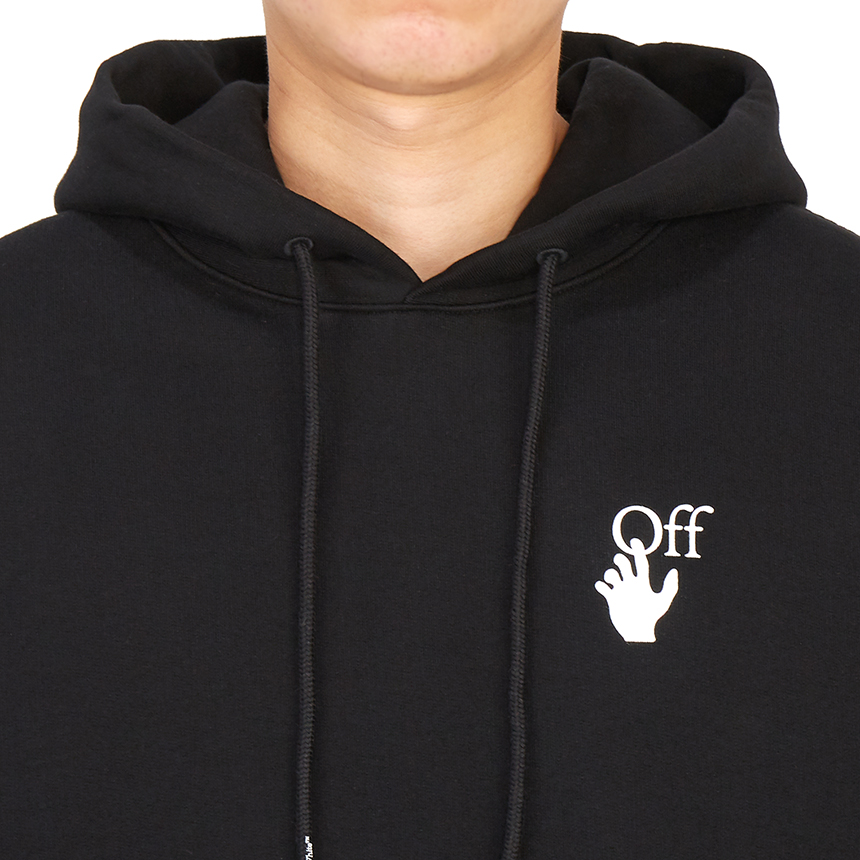 오프화이트(OFF WHITE) 디그라데 애로우 오버 남자 후드 긴팔 기모 맨투맨 티셔츠 OMBB037F 21FLE005 1084