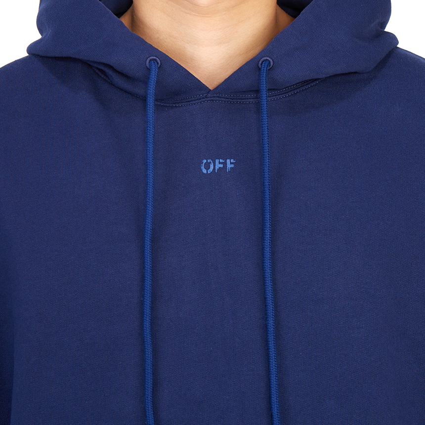 오프화이트(OFF WHITE) 러버 애로우 스케이트 남자 후드 긴팔 기모 맨투맨 티셔츠 OMBB085F 21FLE010 4545