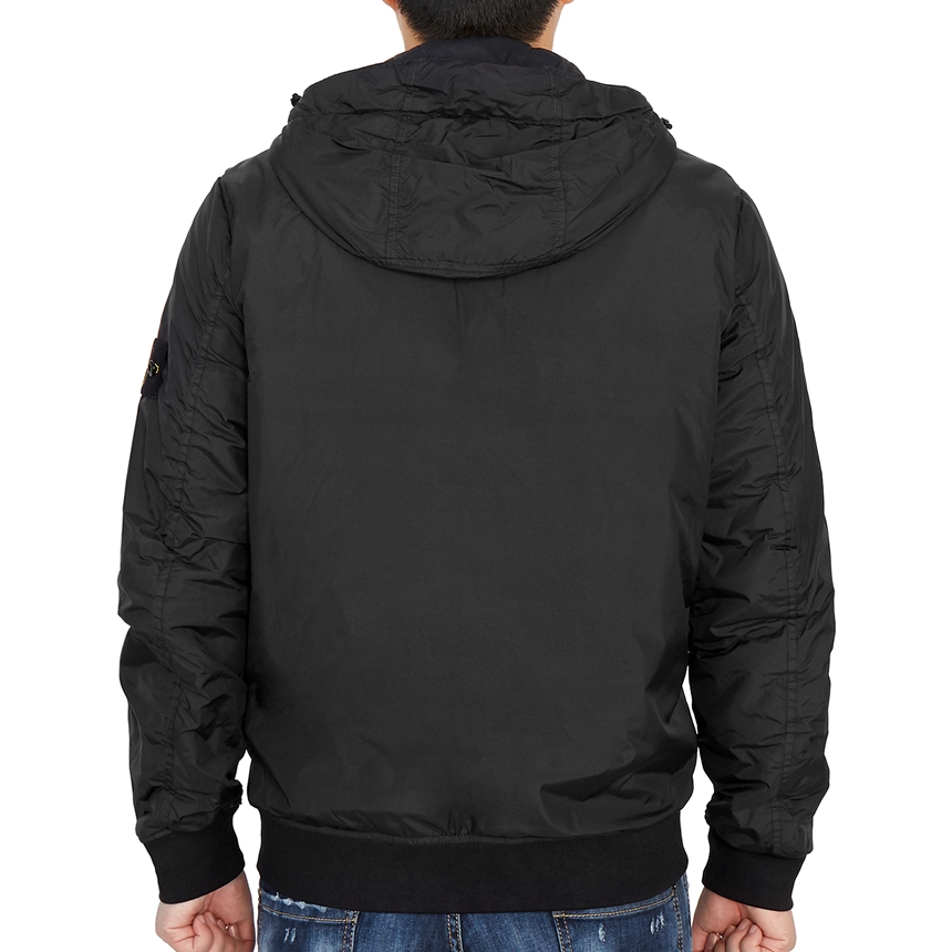 스톤아일랜드(STONE ISLAND) 와펜 크링클랩스 프리마로프트 남자 후드 패딩 자켓 751542223 V0029