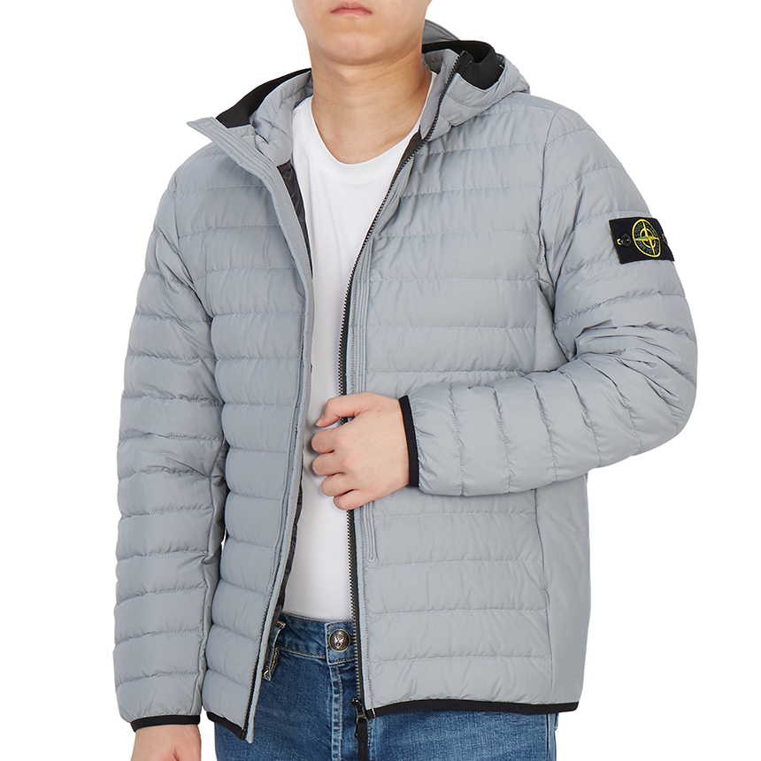 스톤아일랜드(STONE ISLAND) 와펜 텔라 남자 후드 패딩 점퍼 자켓 751542725 V0061