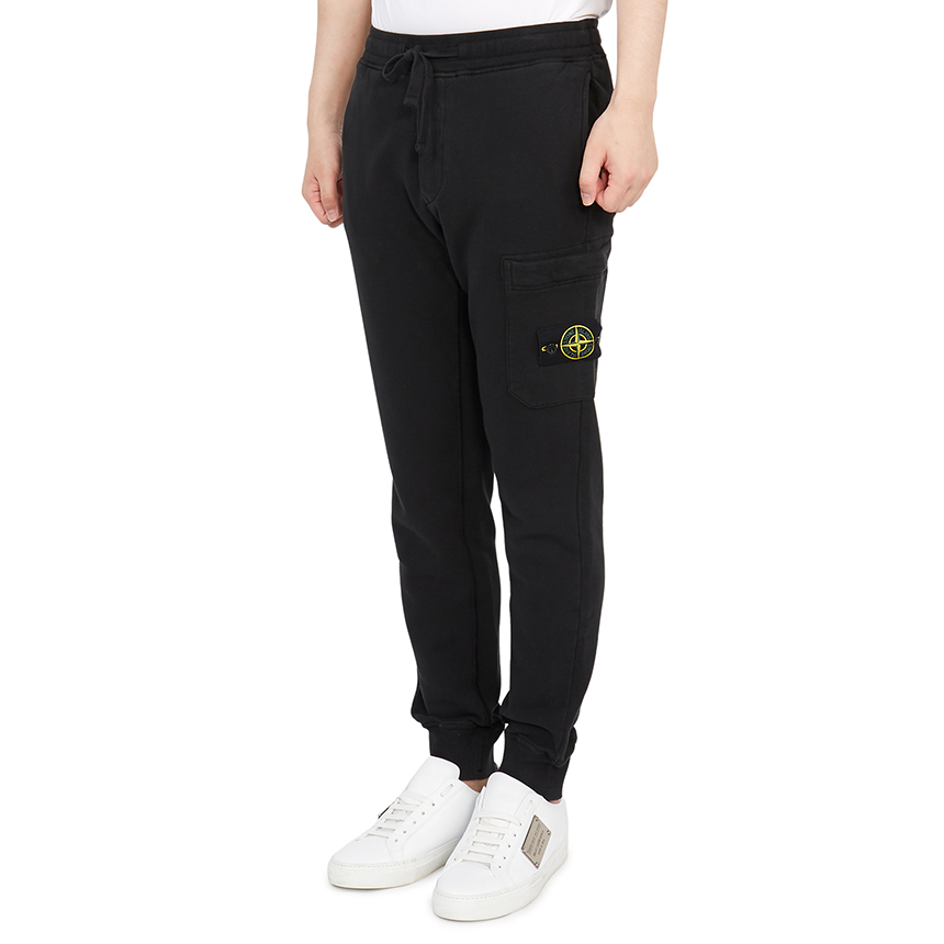 스톤아일랜드(STONE ISLAND) 와펜 남자 기모 조깅 팬츠 751564520 V0029