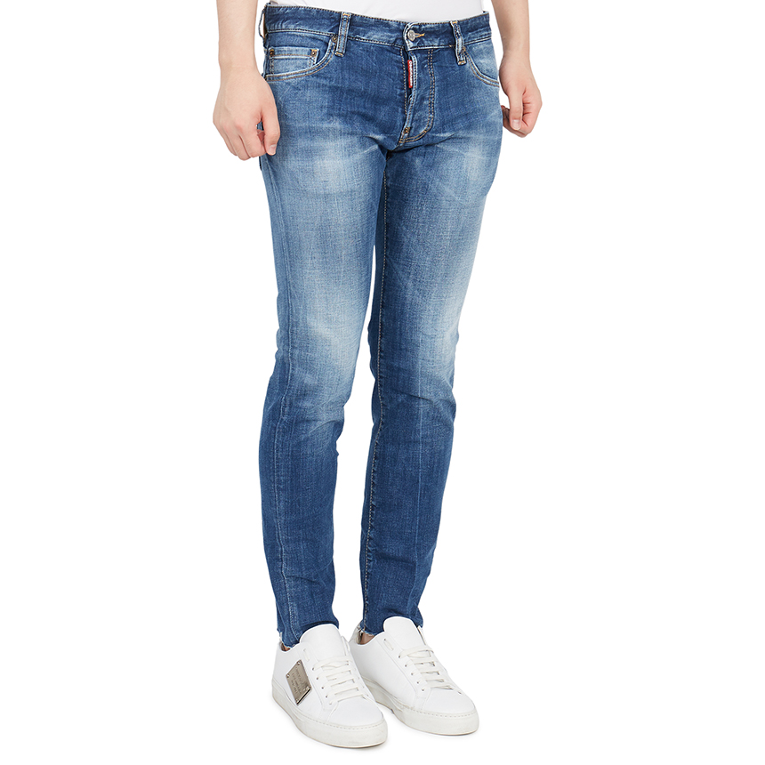 디스퀘어드2(DSQUARED2) 슬림 크롭 남자 진 S74LB0967 S30664 470
