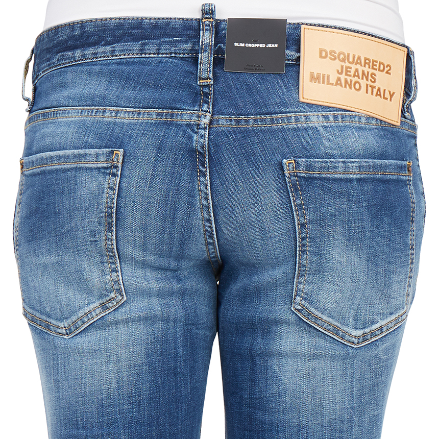 디스퀘어드2(DSQUARED2) 슬림 크롭 남자 진 S74LB0967 S30664 470