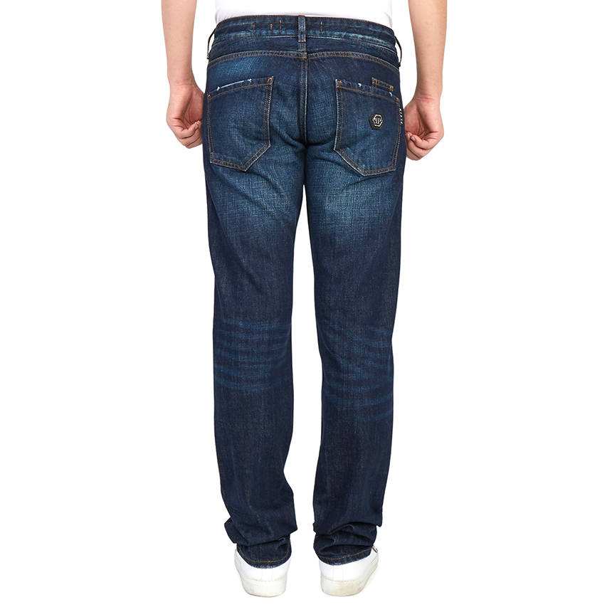 필립플레인(PHILIPP PLEIN) 스트레이트 컷 인스티튜셔널 남자 진 MDT2552 PDE004N 14DS