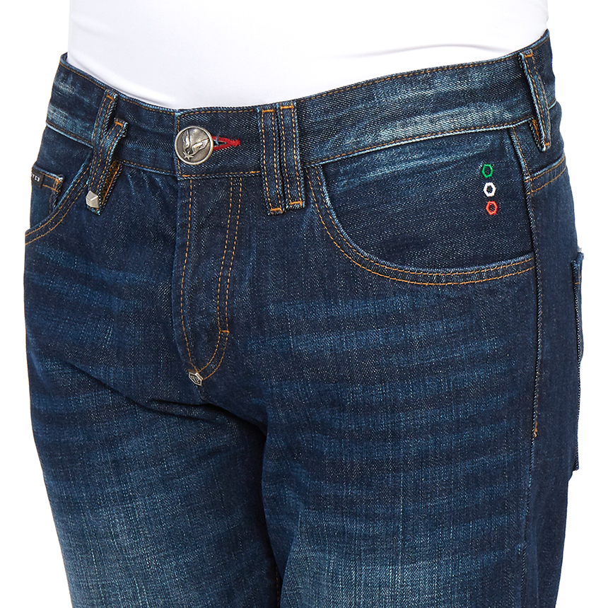 필립플레인(PHILIPP PLEIN) 스트레이트 컷 인스티튜셔널 남자 진 MDT2552 PDE004N 14DS