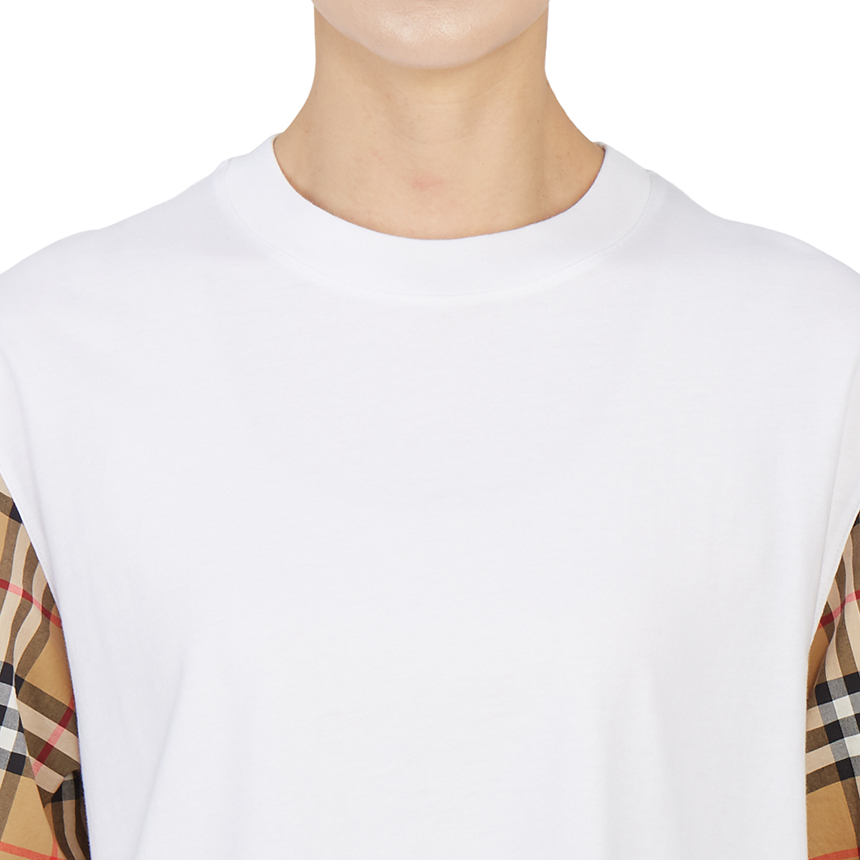 버버리(BURBERRY) 빈티지 체크여자 반팔티셔츠 SERRA 8014896 A1464