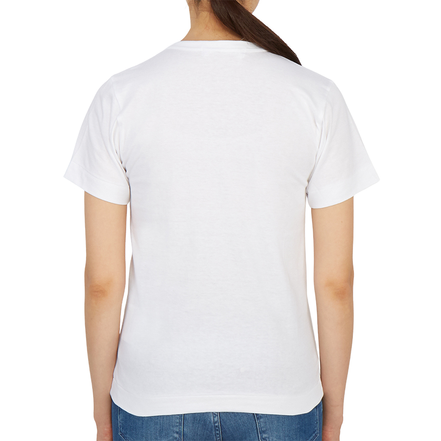 꼼데가르송(COMME DES GARCONS) 더블하트 레드와펜여자 반팔티셔츠 AZ T105 051 1