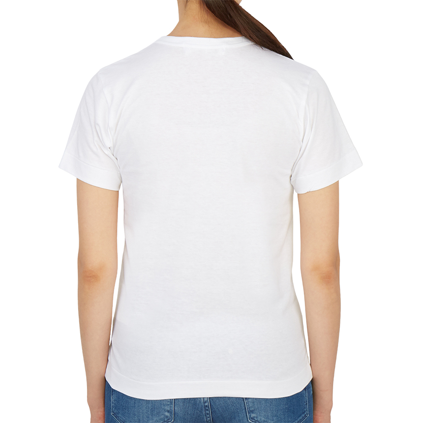 꼼데가르송(COMME DES GARCONS) 더블하트 레드와펜여자 반팔티셔츠 AZ T105 051 3