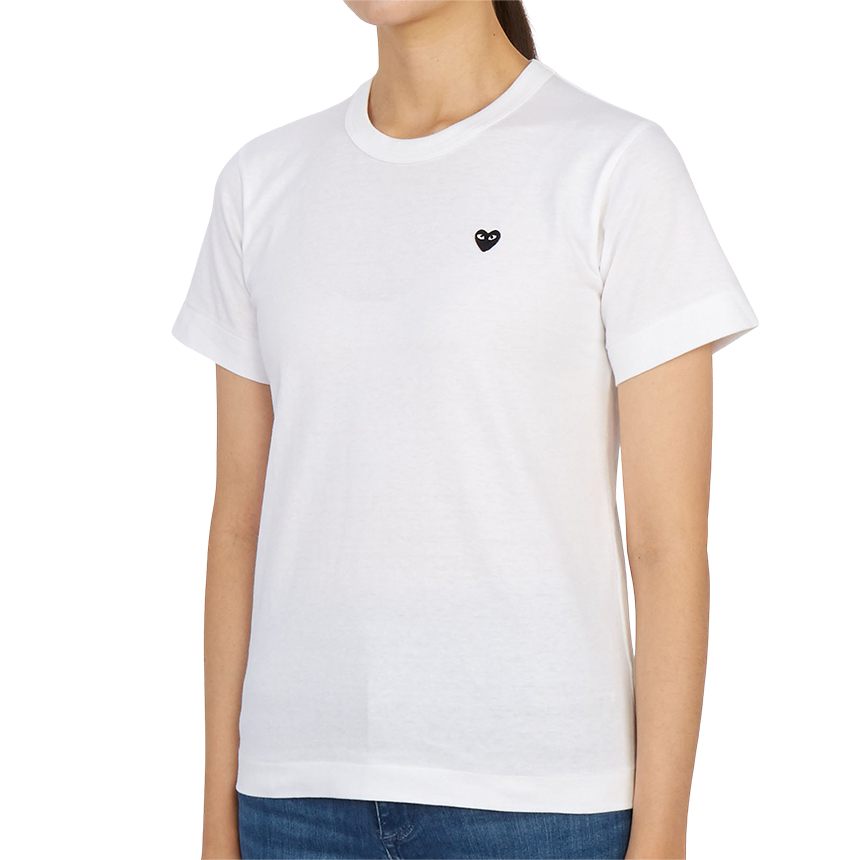 꼼데가르송(COMME DES GARCONS) 미니 블랙하트와펜여자 반팔티셔츠 AZ T201 051 2