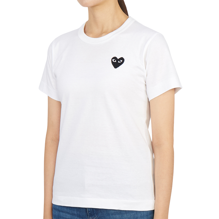 꼼데가르송(COMME DES GARCONS) 스크래치 블랙와펜 여성 반팔티셔츠 AZ T063 051 2 SA_AZ T063 051 2_038
