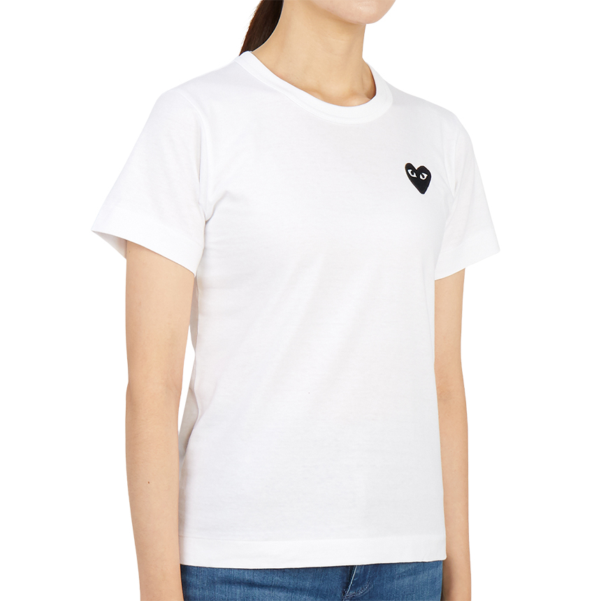 꼼데가르송(COMME DES GARCONS) 스크래치 블랙와펜 여성 반팔티셔츠 AZ T063 051 2 SA_AZ T063 051 2_038