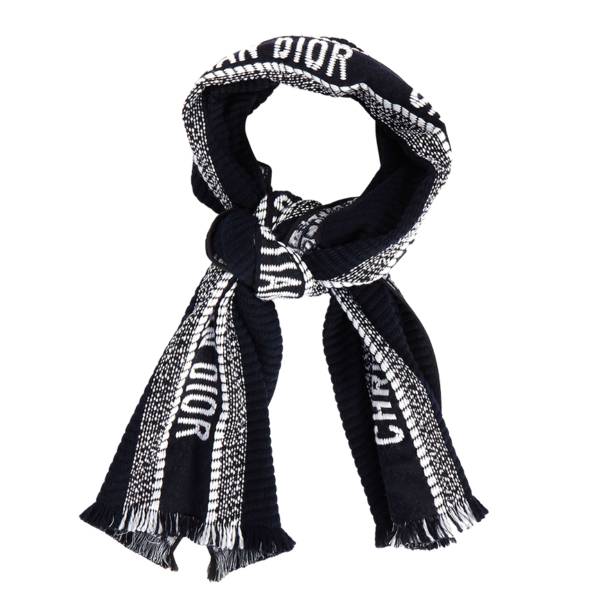 크리스찬디올(Christian Dior) 오블리크 유니버시티 양면 공용 울 머플러 스카프 14CDO301I985 540