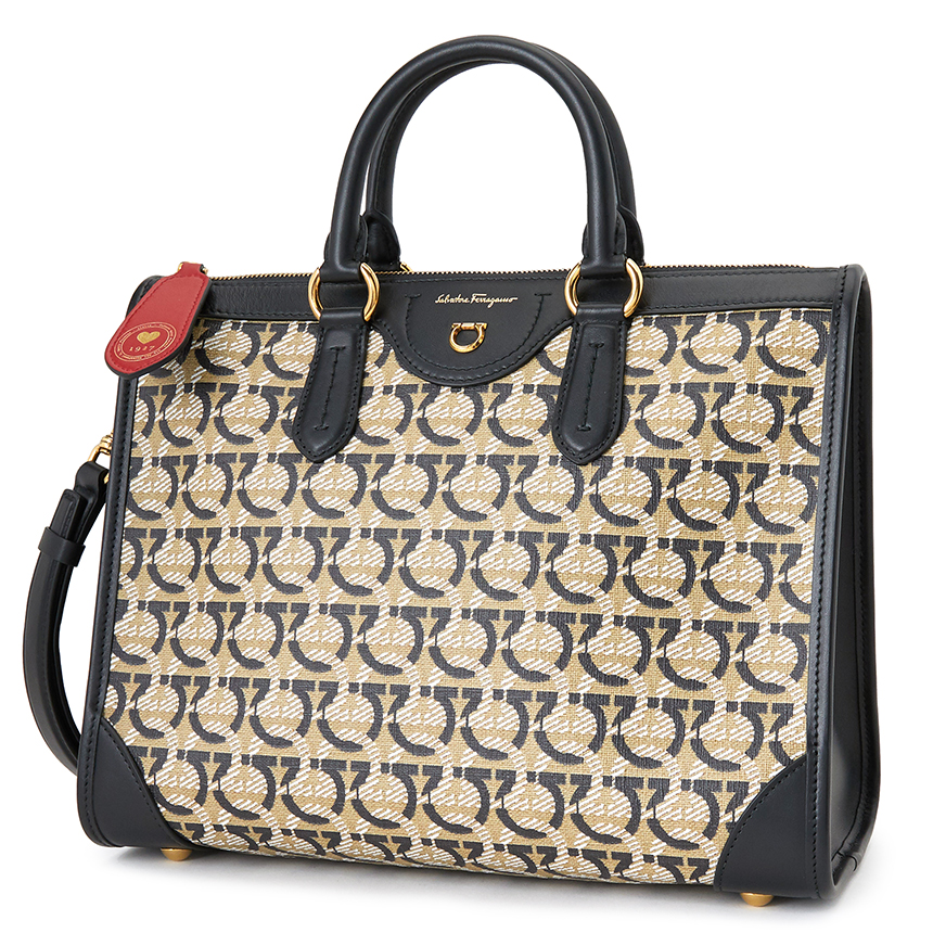 페라가모(FERRAGAMO) 올 간치니 라지 여자 토트겸숄더백 21 I074 NERO 0726595