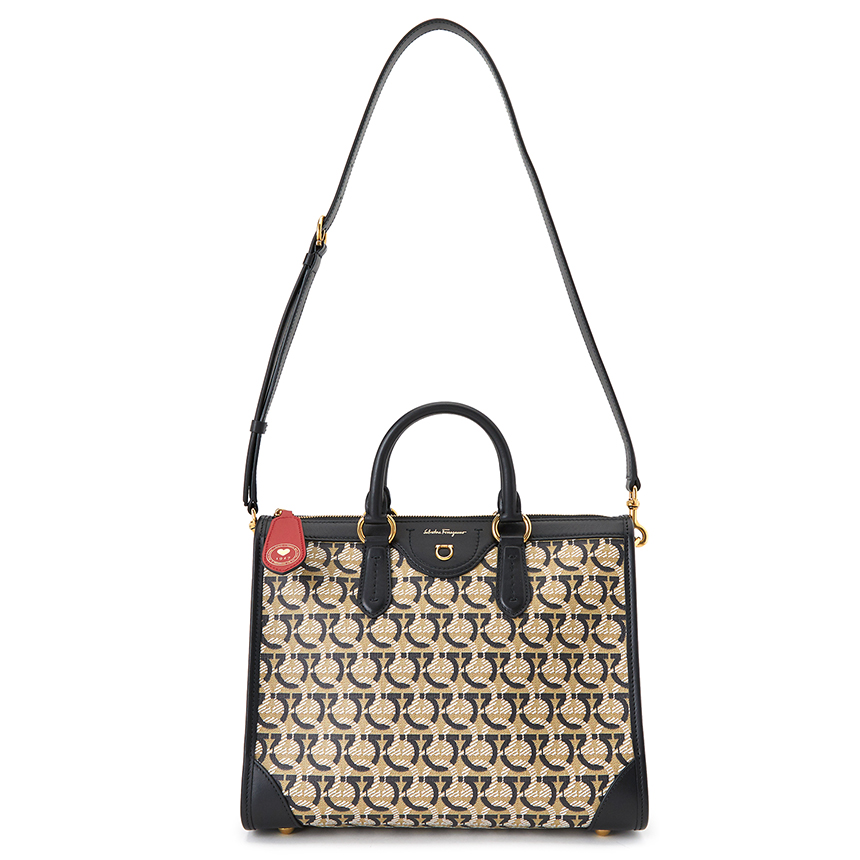 페라가모(FERRAGAMO) 올 간치니 라지 여자 토트겸숄더백 21 I074 NERO 0726595