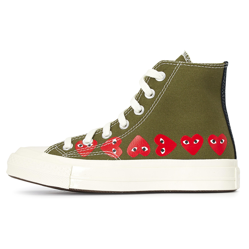 꼼데가르송(COMME DES GARCONS) 멀티하트 척테일러 70 하이 스니커즈 (남여공용) AZ K116 001 1