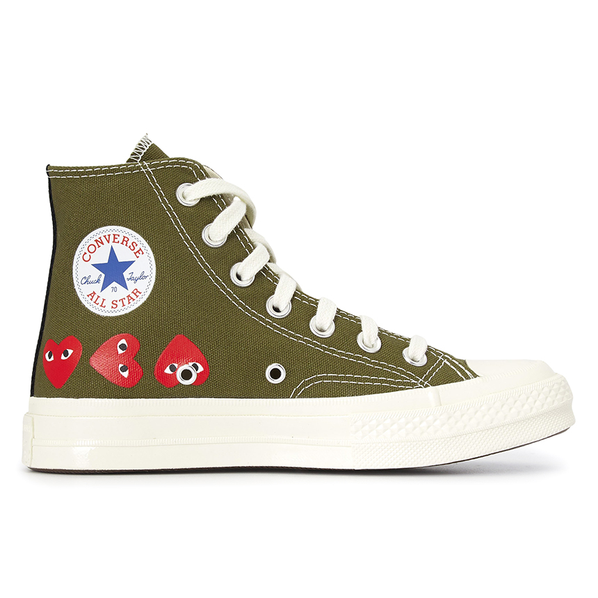 꼼데가르송(COMME DES GARCONS) 멀티하트 척테일러 70 하이 스니커즈 (남여공용) AZ K116 001 1
