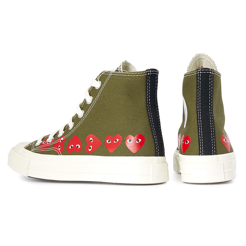 꼼데가르송(COMME DES GARCONS) 멀티하트 척테일러 70 하이 스니커즈 (남여공용) AZ K116 001 1