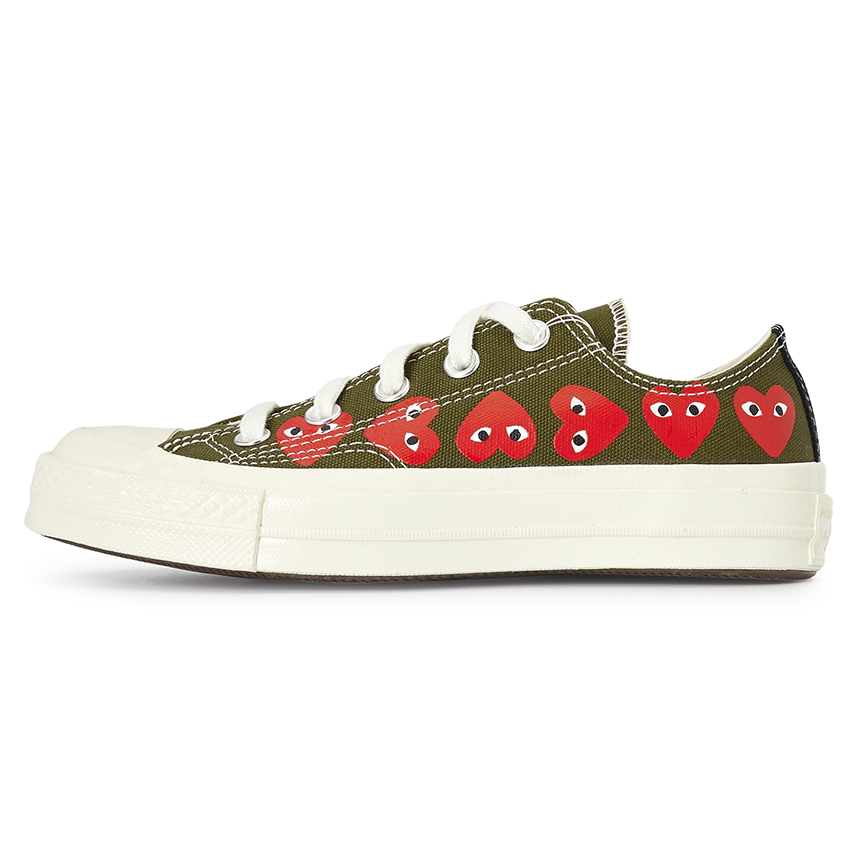 꼼데가르송(COMME DES GARCONS) 멀티하트 척 70 로우 공용 스니커즈 AZ K117 001 1