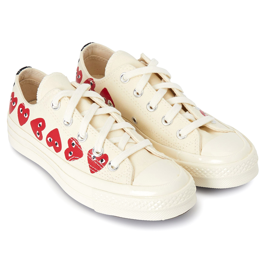 꼼데가르송(COMME DES GARCONS) 멀티하트 척 70 로우 공용 스니커즈 AZ K117 001 2