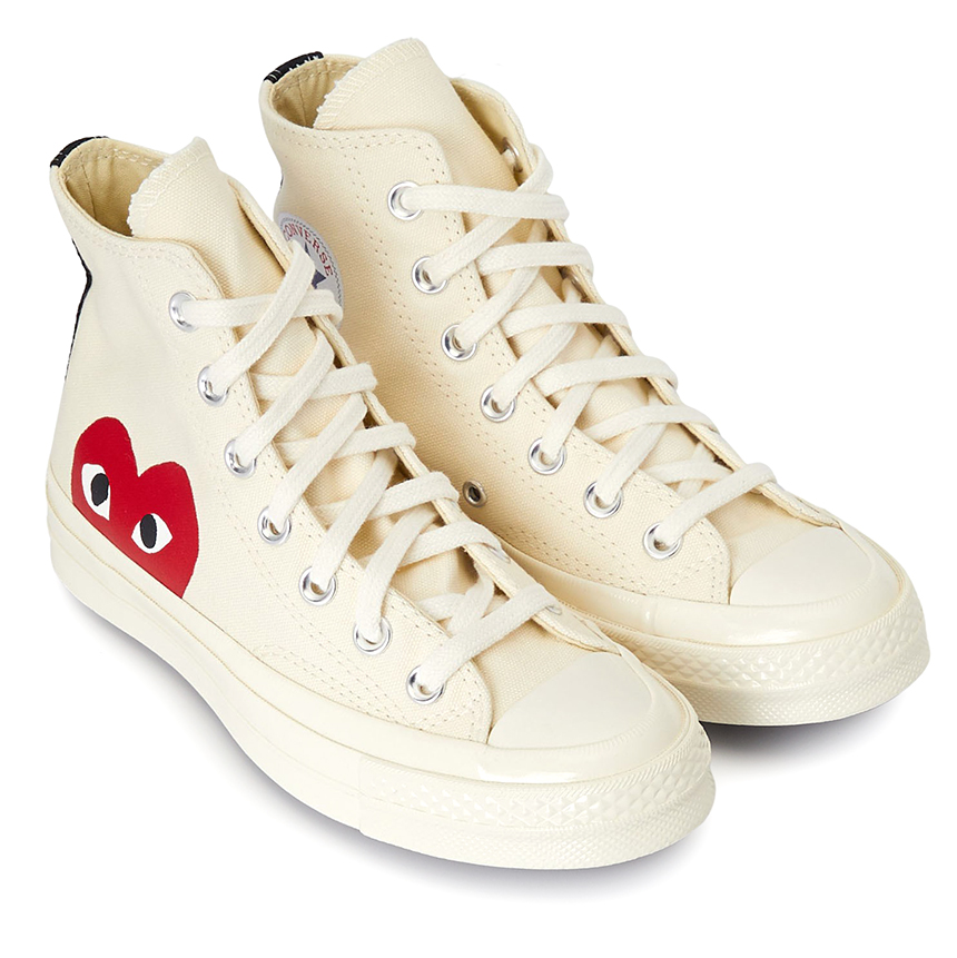 꼼데가르송(COMME DES GARCONS) 스크래치 레드하트 척테일러 70 하이 스니커즈 AZ K112 001 2 (남여공용) SA_AZ K112 001 2_080