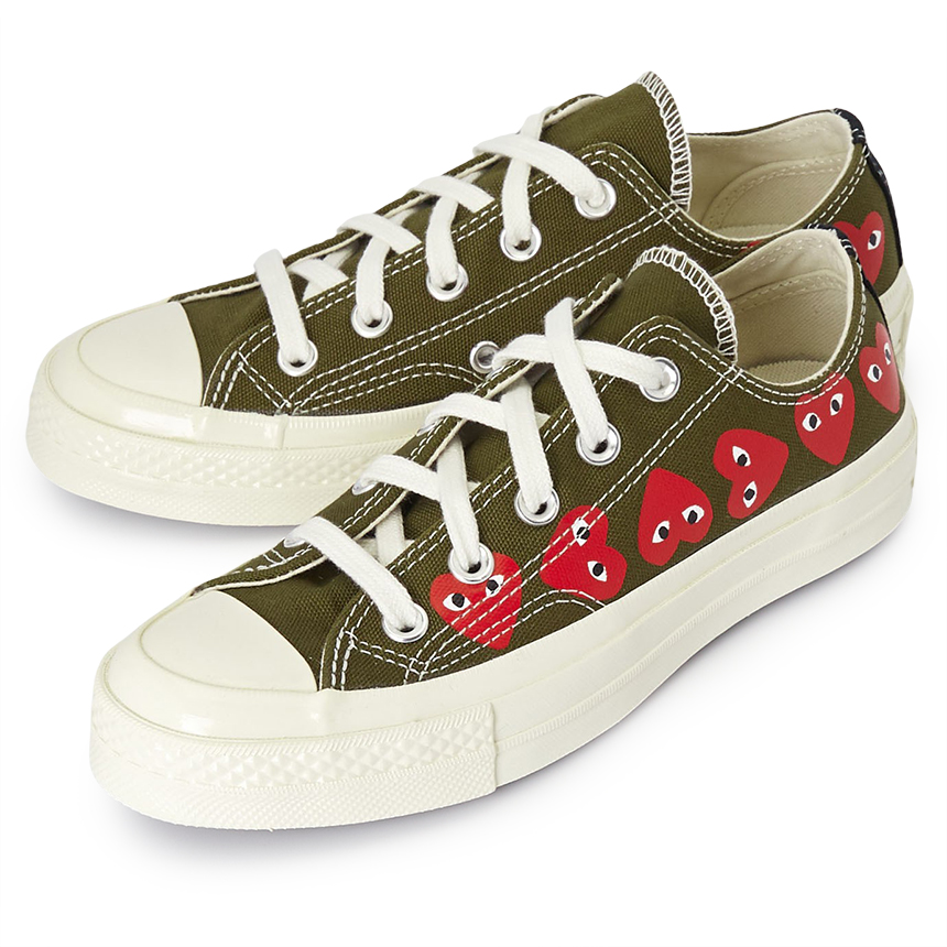 꼼데가르송(COMME DES GARCONS) 스크래치 멀티하트 척테일 70 스니커즈 AZ K117 001 1 (남여공용) SC_AZ K117 001 1_026