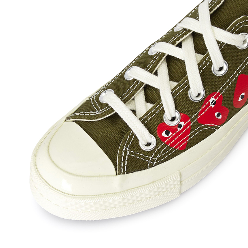꼼데가르송(COMME DES GARCONS) 스크래치 멀티하트 척테일 70 스니커즈 AZ K117 001 1 (남여공용) SC_AZ K117 001 1_026