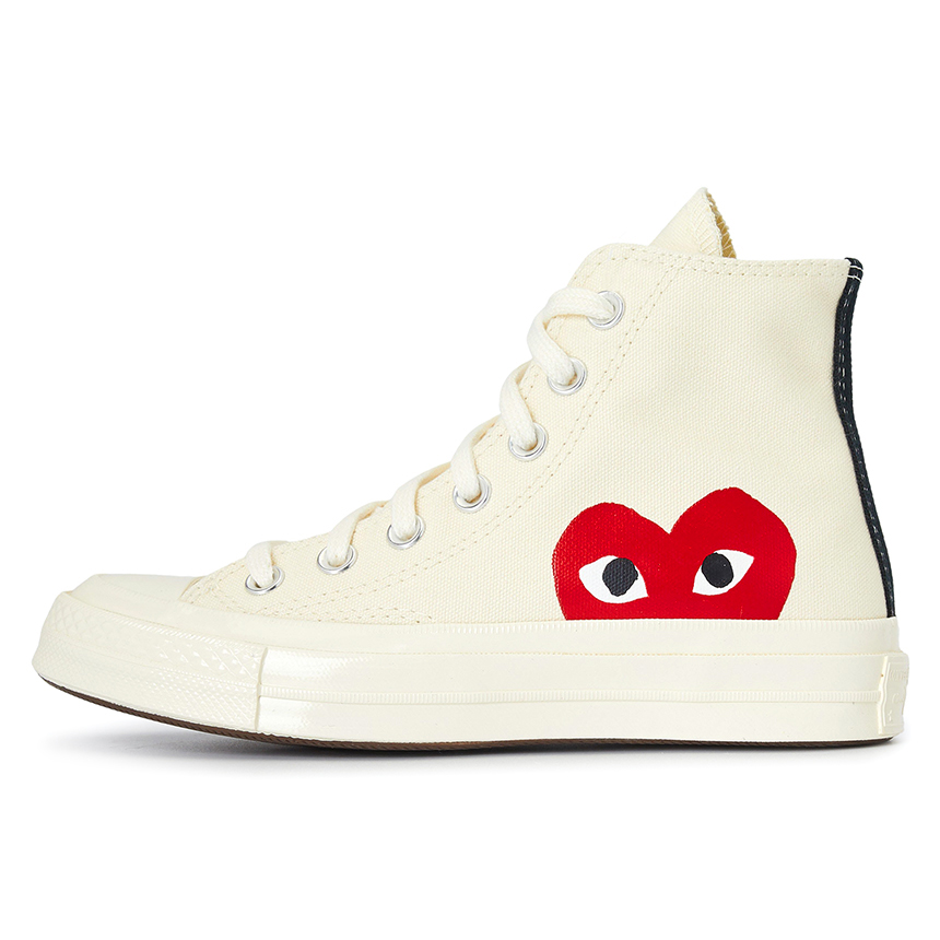 꼼데가르송(COMME DES GARCONS) 스크래치 레드하트 척테일러 70 하이 스니커즈 AZ K112 001 2 (남여공용) SS_AZ K112 001 2_052