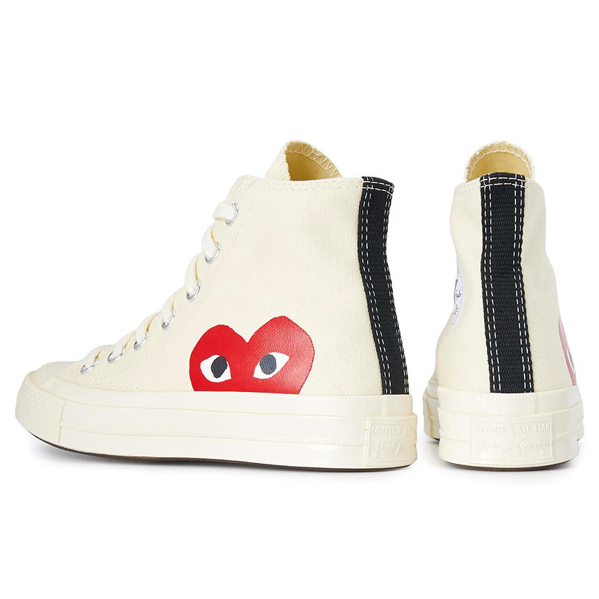 꼼데가르송(COMME DES GARCONS) 스크래치 레드하트 척테일러 70 하이 스니커즈 AZ K112 001 2 (남여공용) SS_AZ K112 001 2_052