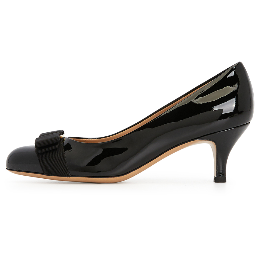 페라가모(FERRAGAMO) 바라 보우 여자 펌프스 CARLA 55 NERO 0574558