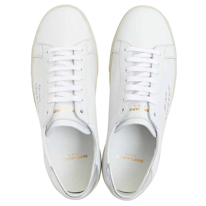 생로랑(SAINT LAURENT PARIS) 코트 클래식 메탈릭 남자 스니커즈 611352 00NA0 9085