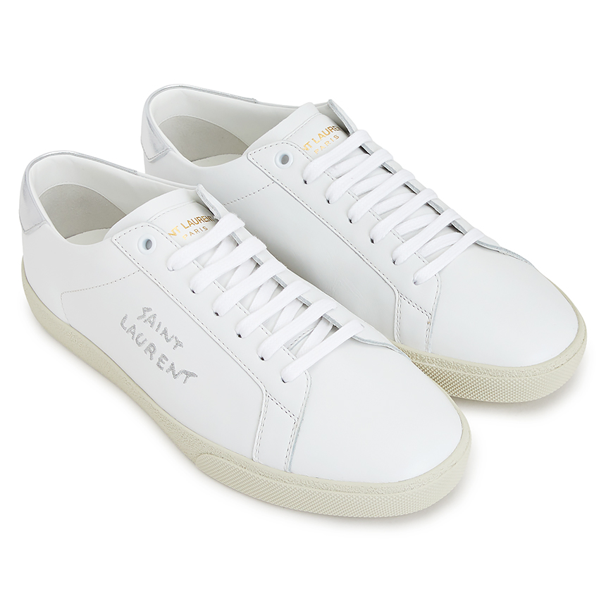 생로랑(SAINT LAURENT PARIS) 코트 클래식 메탈릭 남자 스니커즈 611352 00NA0 9085