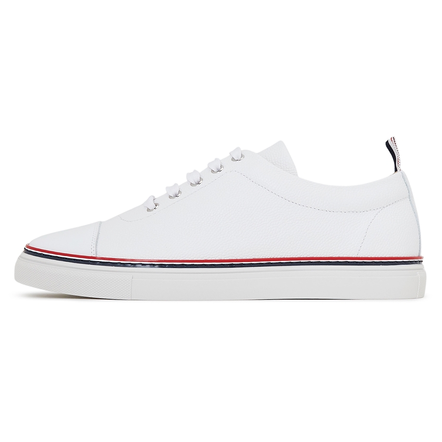 톰브라운(THOM BROWNE) 스트레이트 토 캡 남자 스니커즈 MFD067B 00198 100