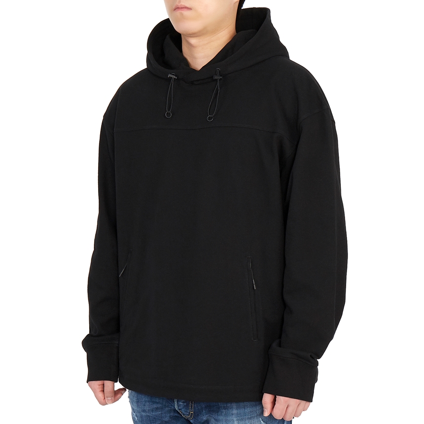 요지야마모토(YOHJI YAMAMOTO) Y-3 백로고 남자 후드 긴팔티셔츠 오버사이즈핏 GV4172 BLACK