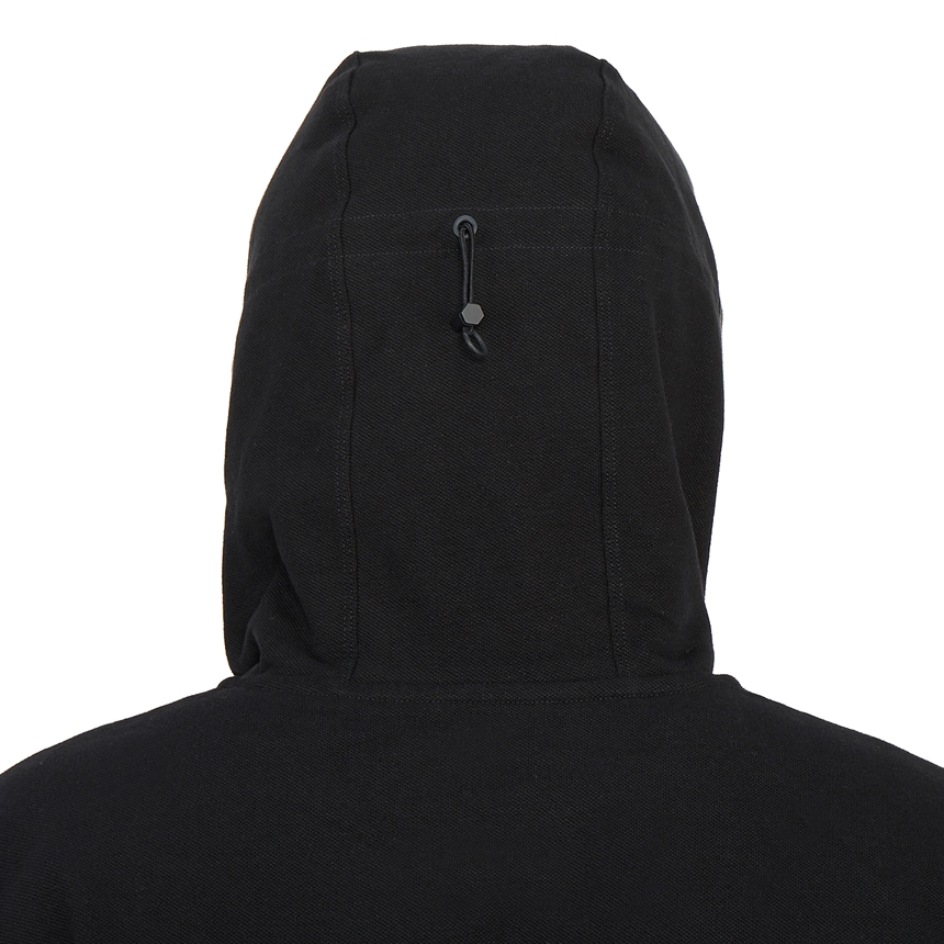 요지야마모토(YOHJI YAMAMOTO) Y-3 백로고 남자 후드 긴팔티셔츠 오버사이즈핏 GV4172 BLACK