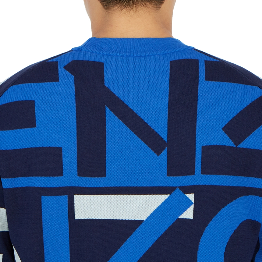 겐조(KENZO) 모노그램 자카드 남자 스포츠 니트 5PU531 3SC 77 215