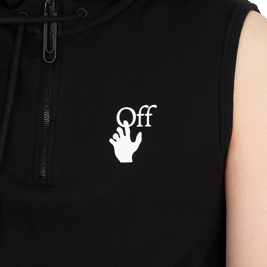 오프화이트(OFF WHITE) 마커 탱크 남자 후드 민소매 OMAC010R 21FLE001 1032