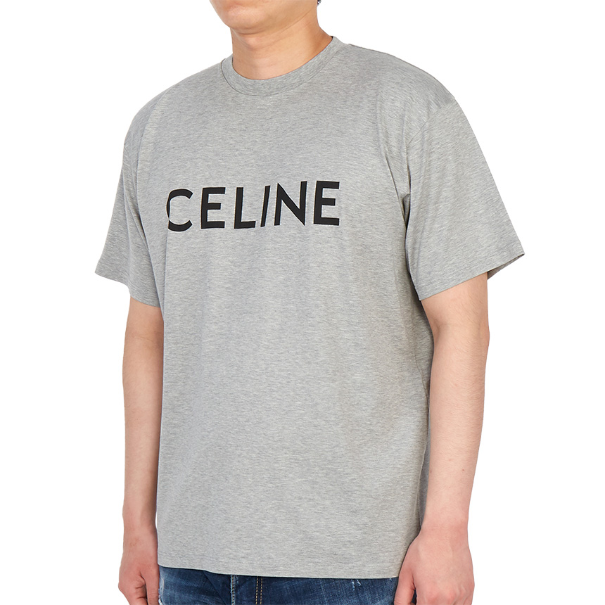 셀린느(CELINE) 로고 남자 반팔티셔츠 루즈핏 2X681501F 09GB