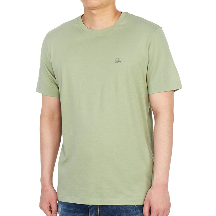 씨피컴퍼니(CP COMPANY) 로고 고글 그래픽 남자 반팔티셔츠 10CMTS037A 005100W 631