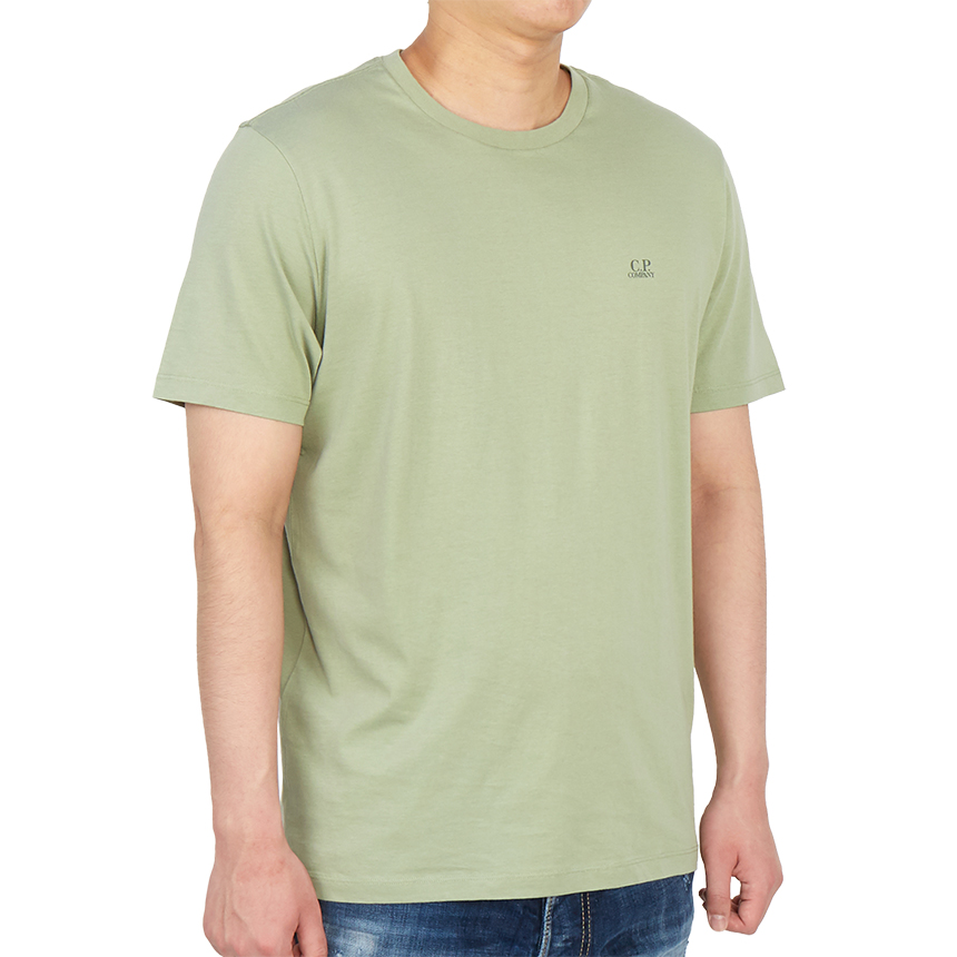 씨피컴퍼니(CP COMPANY) 로고 고글 그래픽 남자 반팔티셔츠 10CMTS037A 005100W 631