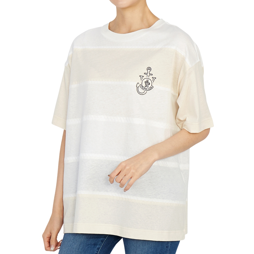 몽클레어(MONCLER) 지니어스 JW 앤더슨 공용 반팔티셔츠 오버사이즈핏 8C00009 M1163 034