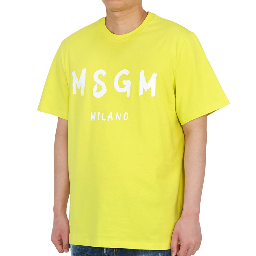 엠에스지엠(MSGM) 로고 남자 반팔티셔츠 레귤러핏 3040MM97 217098 07