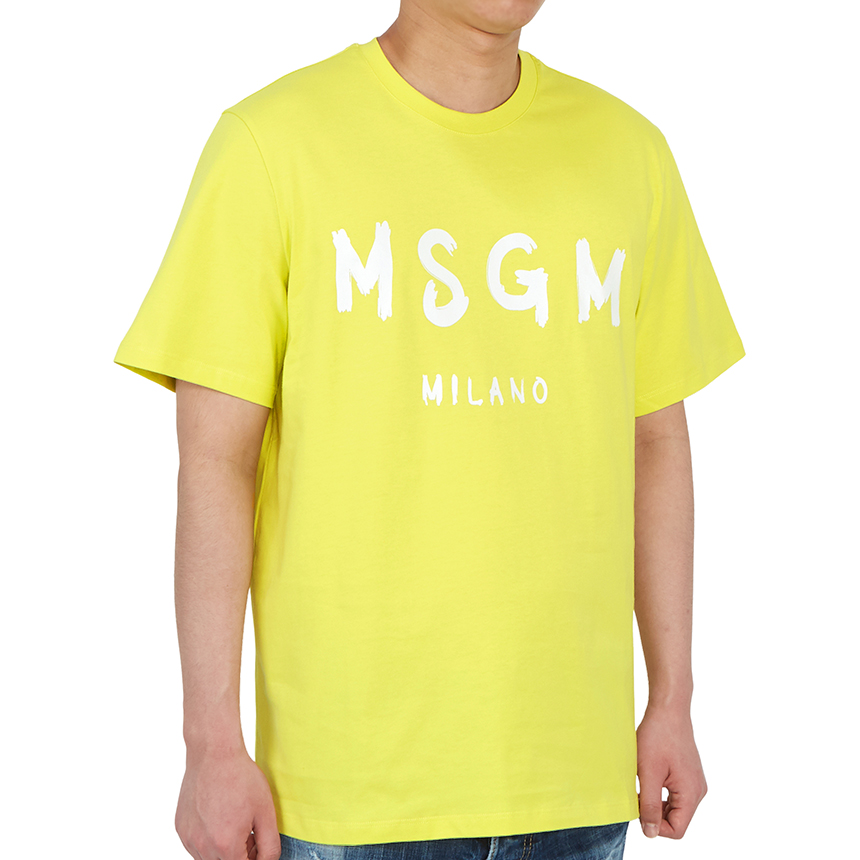 엠에스지엠(MSGM) 로고 남자 반팔티셔츠 레귤러핏 3040MM97 217098 07