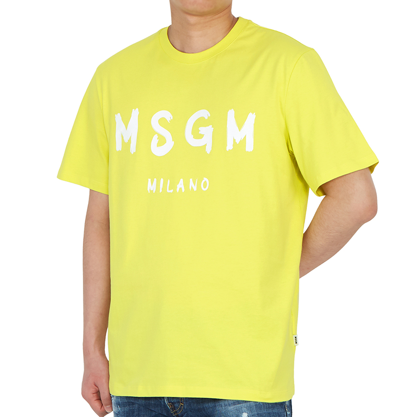 엠에스지엠(MSGM) 로고 남자 반팔티셔츠 레귤러핏 3040MM97 217098 07