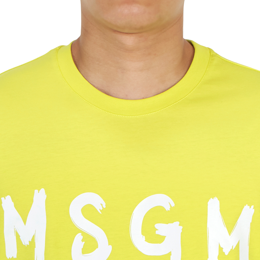 엠에스지엠(MSGM) 로고 남자 반팔티셔츠 레귤러핏 3040MM97 217098 07