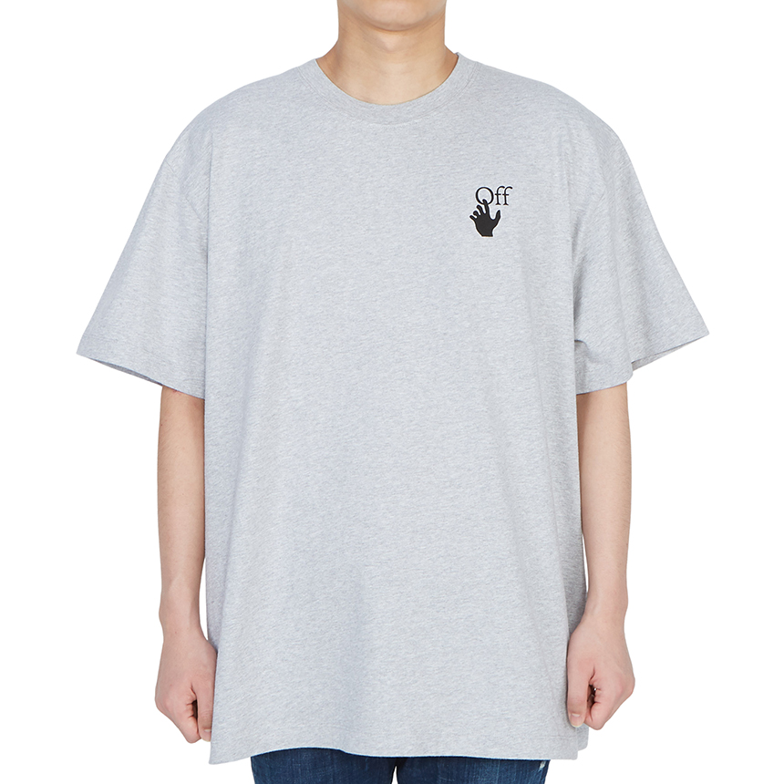 오프화이트(OFF WHITE) 마커 오버 남자 반팔티셔츠 OMAA038R 21JER002 0825